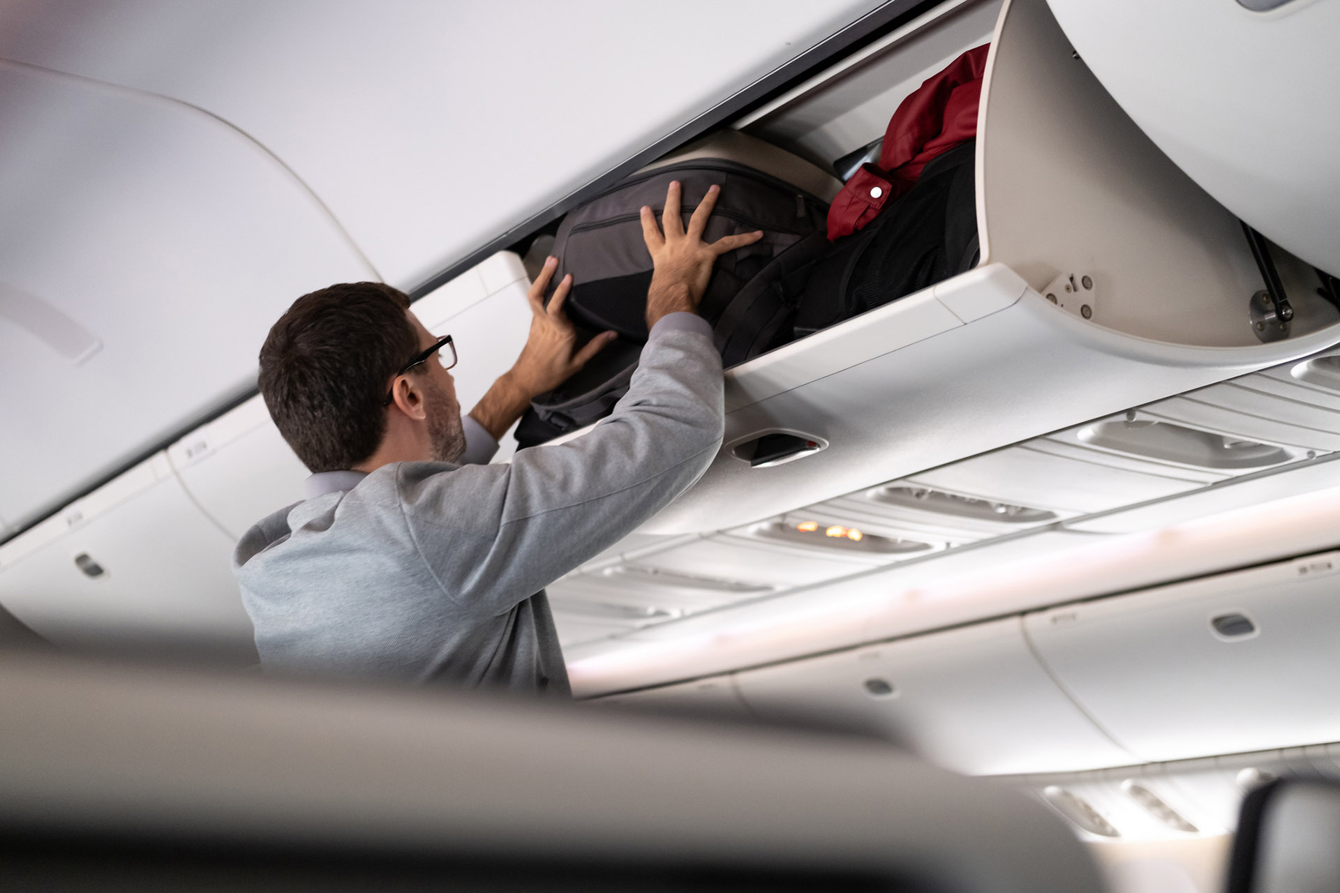 airline overhead luggage