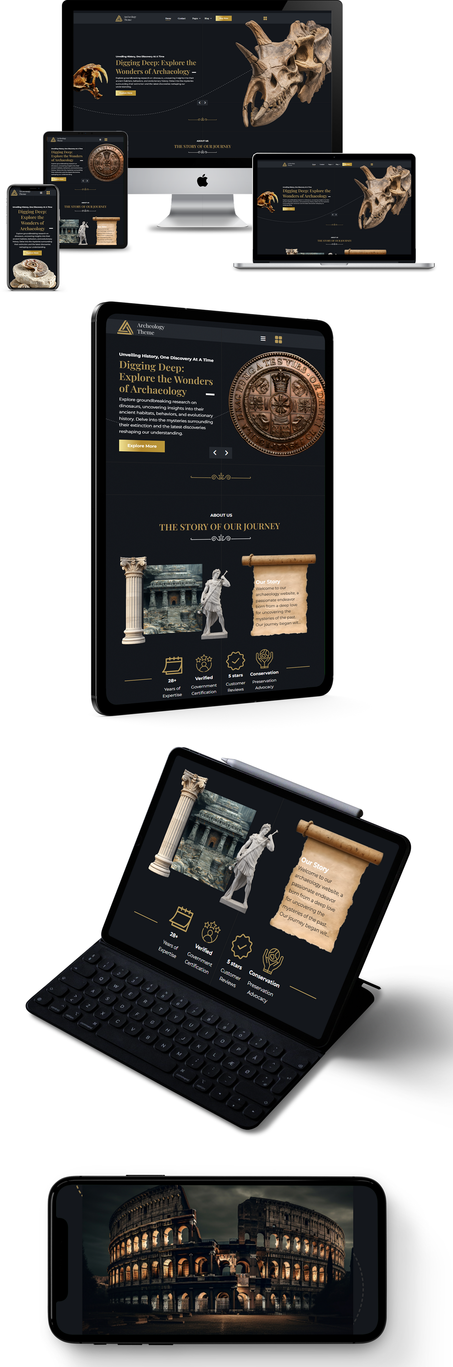 Archaeology WordPress Theme