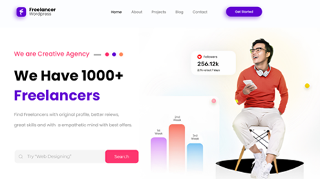 Freelancer WordPress Theme Thumbnail 
