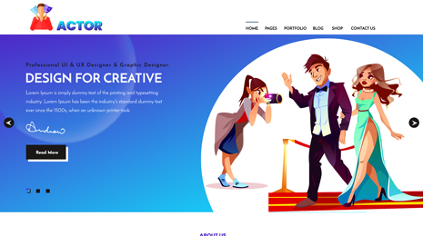 Actor WordPress Theme Thumbnail 